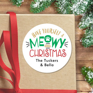 Adesivo Redondo Pequeno Prato De Natal