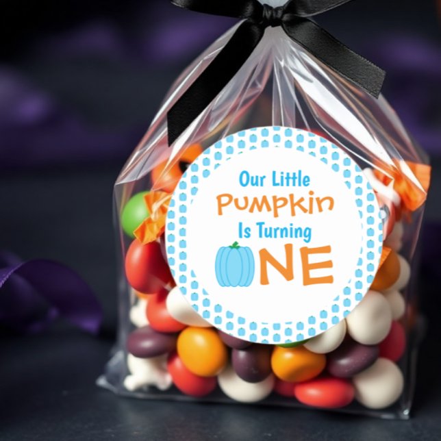 Adesivo Redondo Pequeno primeiro aniversario (Criador carregado)