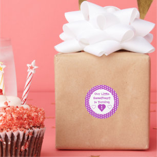 Adesivo Redondo Pequeno primeiro aniversario Swetheart