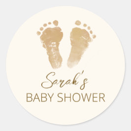 Adesivo Redondo Pequeno Ray do Chá de fraldas Sunshine Boho