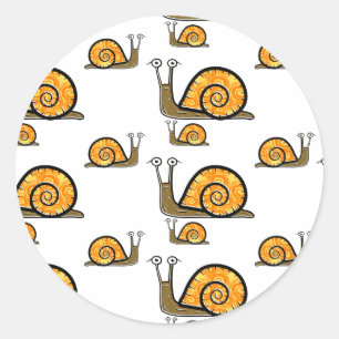 Adesivo Redondo Pequenos Caracóis