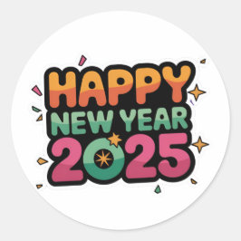 Adesivo Redondo Pequenos detalhes, grande impacto 2025 Vinhetas de