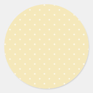 Adesivo Redondo Pequenos Pontos Polka Micro Creme de Manteiga