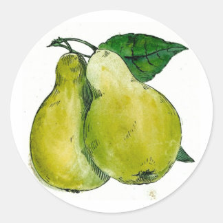 Adesivo Redondo Peras