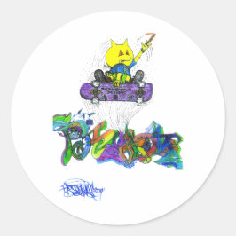 Adesivo Redondo Percentum Ollie