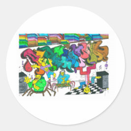 Adesivo Redondo PercentumHipHop