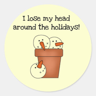 Adesivo Redondo Perder Meus Camisetas e presentes de férias