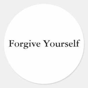 Adesivo Redondo Perdoe-se, Autocolante