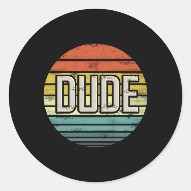 Adesivo Redondo Perfect Dude Merchandise Perfect Dude (Frente)