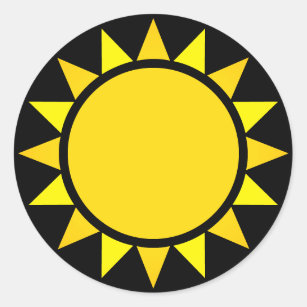 Adesivo Redondo Perfect Sun Emoji