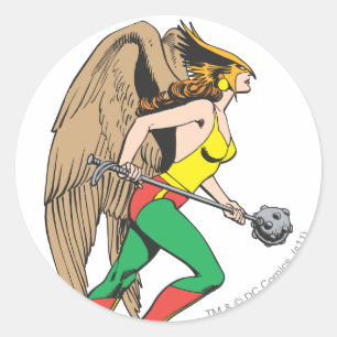 Adesivo Redondo Perfil da Hawkgirl