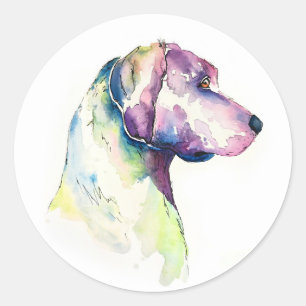 Adesivo Redondo Perfil de Puppy