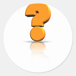 Adesivo Redondo Pergunta