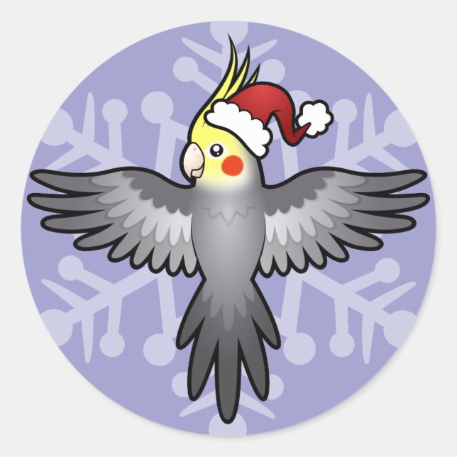 Adesivo Redondo Periquito de Natal (Frente)