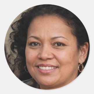 Adesivo Redondo Permaneça em terra firme