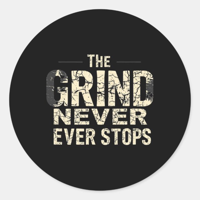 Adesivo Redondo Permanecer Motivado (Frente)