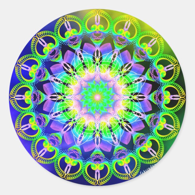 Adesivo Redondo Permitir bem-estar (Frente)