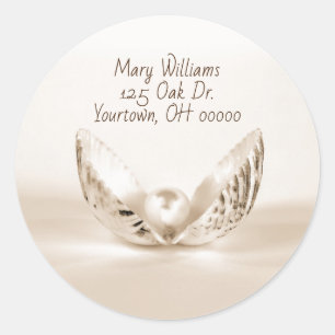 Adesivo Redondo pérola em casca