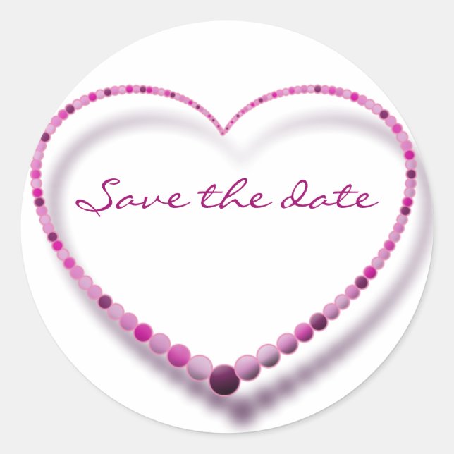 Adesivo Redondo pérolas rosa (Frente)