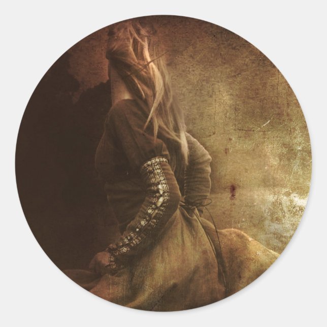 Adesivo Redondo Perseguido por Glória (Frente)