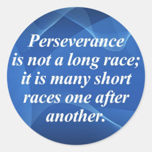 Adesivo Redondo Perseverança