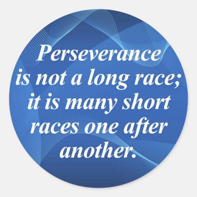 Adesivo Redondo Perseverança (Frente)