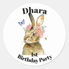 Adesivo Redondo Personalised Round Stickers - Miss Hare