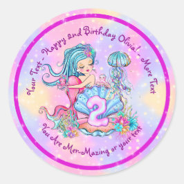 Adesivo Redondo Personalização de Edição de Texto de Alteração de 