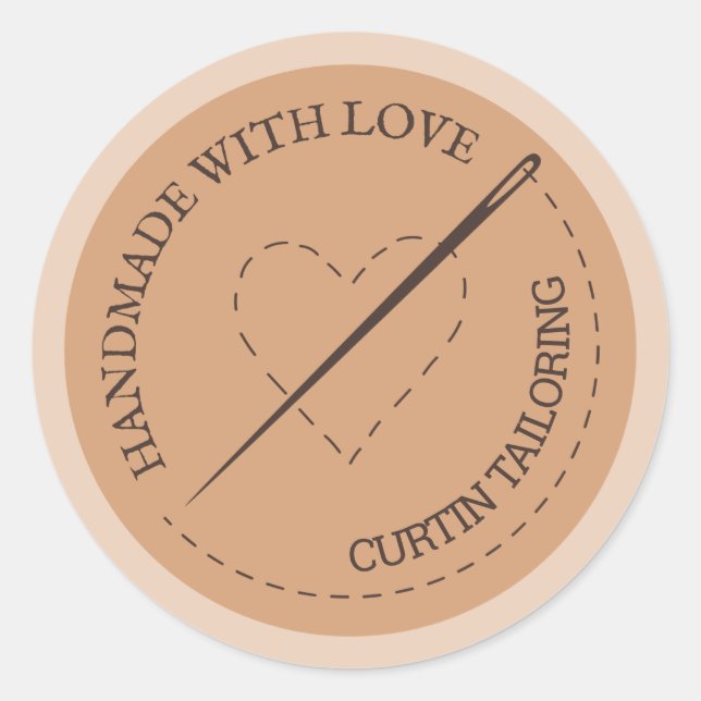 Adesivo Redondo Personalização de negócios (Frente)