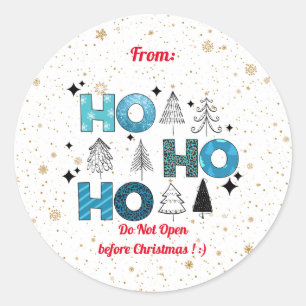 Adesivo Redondo Personalização do Papai Noel