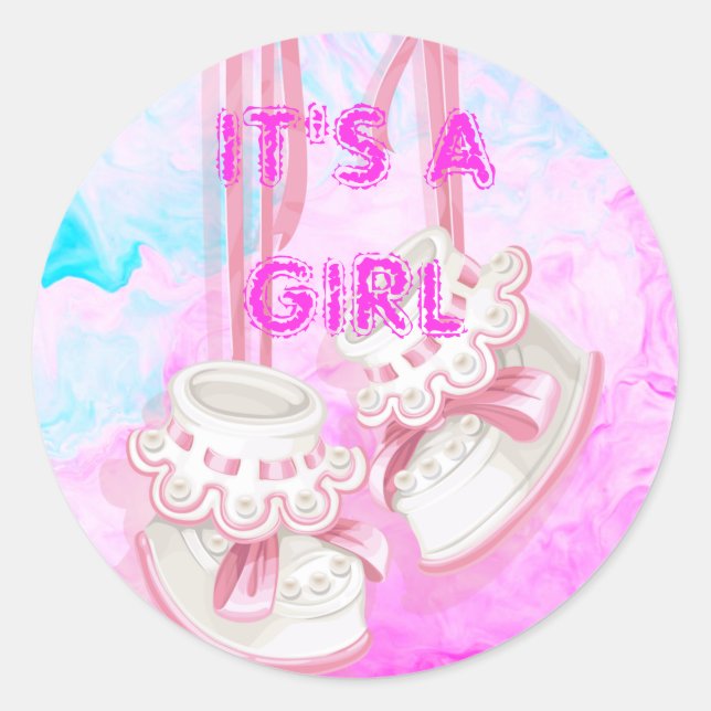 Adesivo Redondo Personalizada É Uma Vinheta De Revolução De Gênero (Frente)