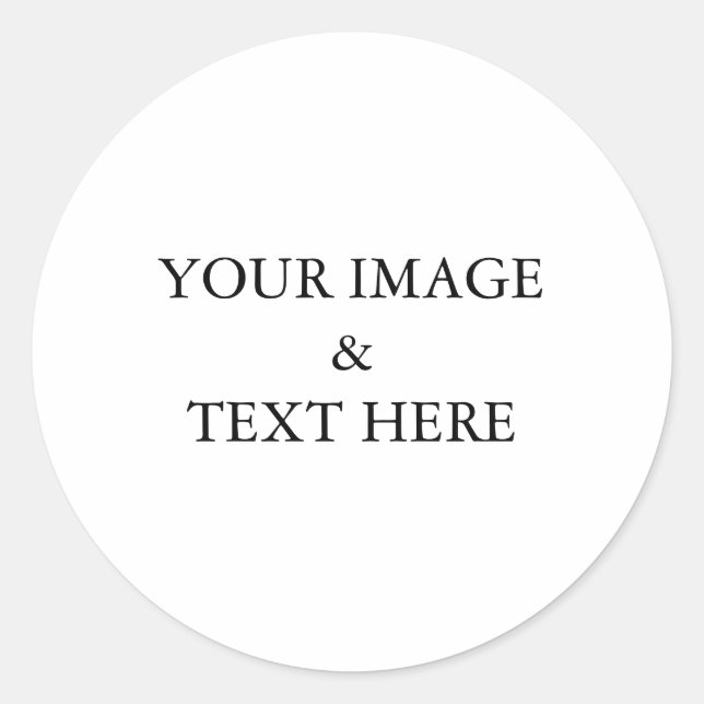 Adesivo Redondo Personalizada Personalizada Sua Própria Foto (Frente)