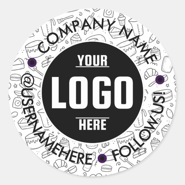Adesivo Redondo Personalizado 3x3" Vinil Impermeáv (Frente)