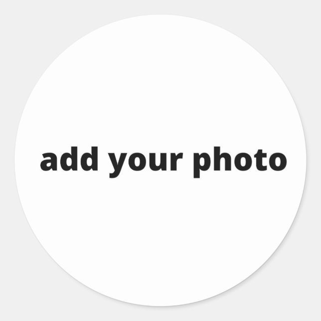 Adesivo Redondo personalizado adicionar seu natal de fotos persona (Frente)