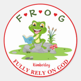 Adesivo Redondo Personalizado, confie plenamente no ciclo clássico