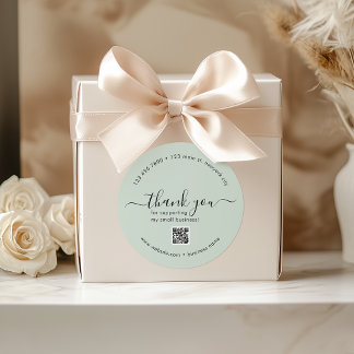 Adesivo Redondo Personalizado De Casa Clara Obrigado Autocolantes