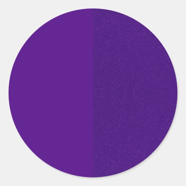 Adesivo redondo personalizado - Divisão roxa sólid (Frente)