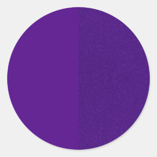 Adesivo redondo personalizado - Divisão roxa sólid