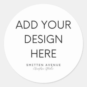 Adesivo Redondo Personalizado Editável