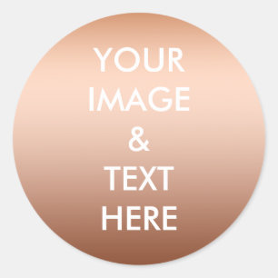 Adesivo Redondo Personalizado Personalizado Sua Própria Fotografia