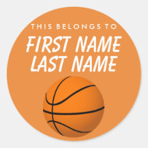 Personalizado Pertence A Sticker - Basquete