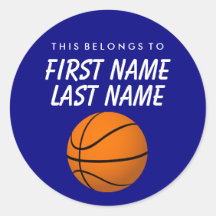 Personalizado Pertence A Sticker - Basquete