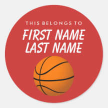 Personalizado Pertence A Sticker - Basquete