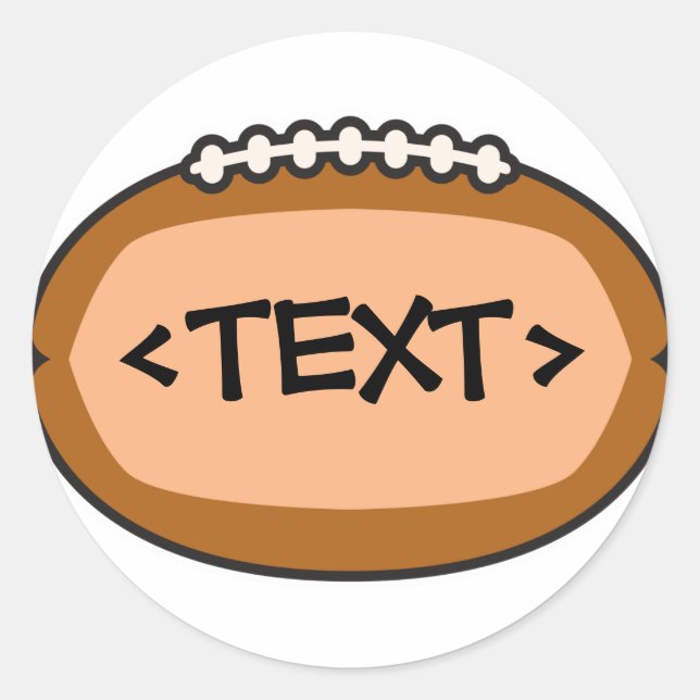 ADESIVO REDONDO PERSONALIZAR DESIGN DE FUTEBOL,<TEXT> (Frente)