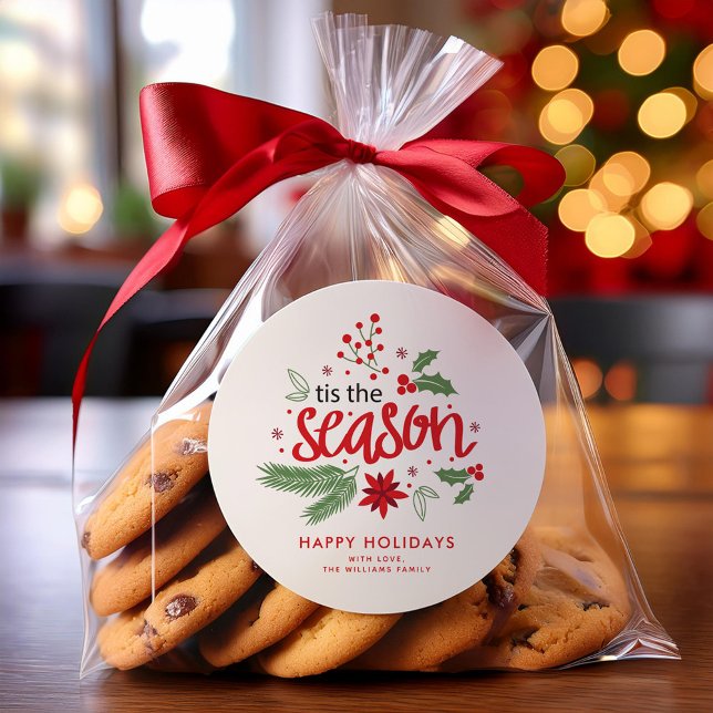 Adesivo Redondo Personalizar Feriados "Esta Estação" (Criador carregado)