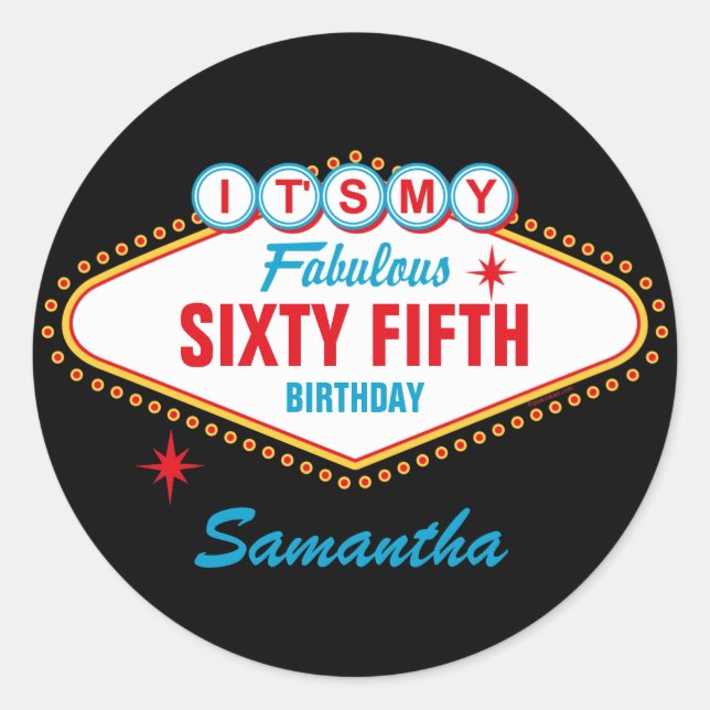 Adesivo Redondo Personalizar Las Vegas (Frente)