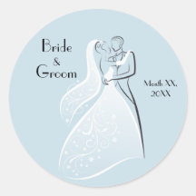 Personalizar o Produto Blue Retro Wedding Dancers 