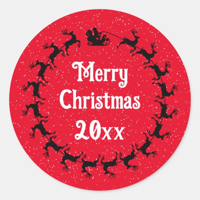 Adesivo Redondo Personalizar Papais noeis do ano leigh Delivery Re (Frente)