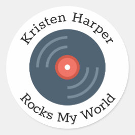 Adesivo Redondo Personalizar Rochas Individuais Meu Mundo Personal