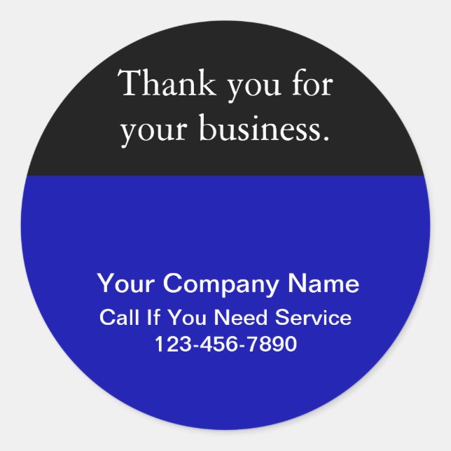 Adesivo Redondo Personalizar vinhetas de agradecimento (Frente)